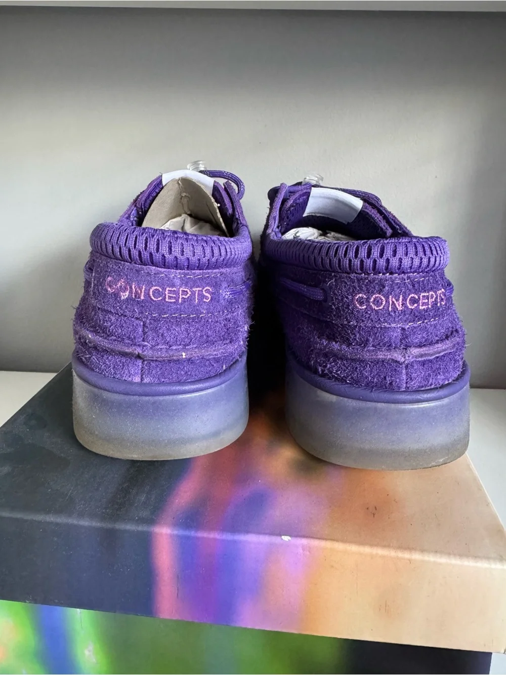 Concepts x Sperry 3-Eye Purple Suede Boat Shoes